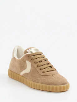 Voile Blanche – Sneaker aus Veloursleder mit Metallic
