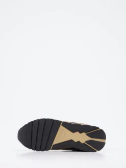 Voile Blanche – Sneaker aus Veloursleder Sandbeige