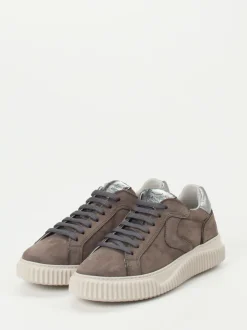 Voile Blanche – Sneaker aus Nubukleder in Grau