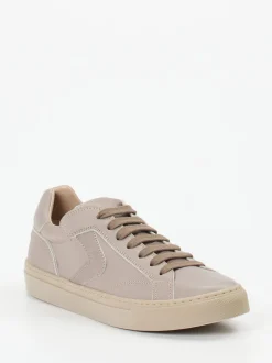 Voile Blanche – Sneaker aus Kalbleder in Taupe