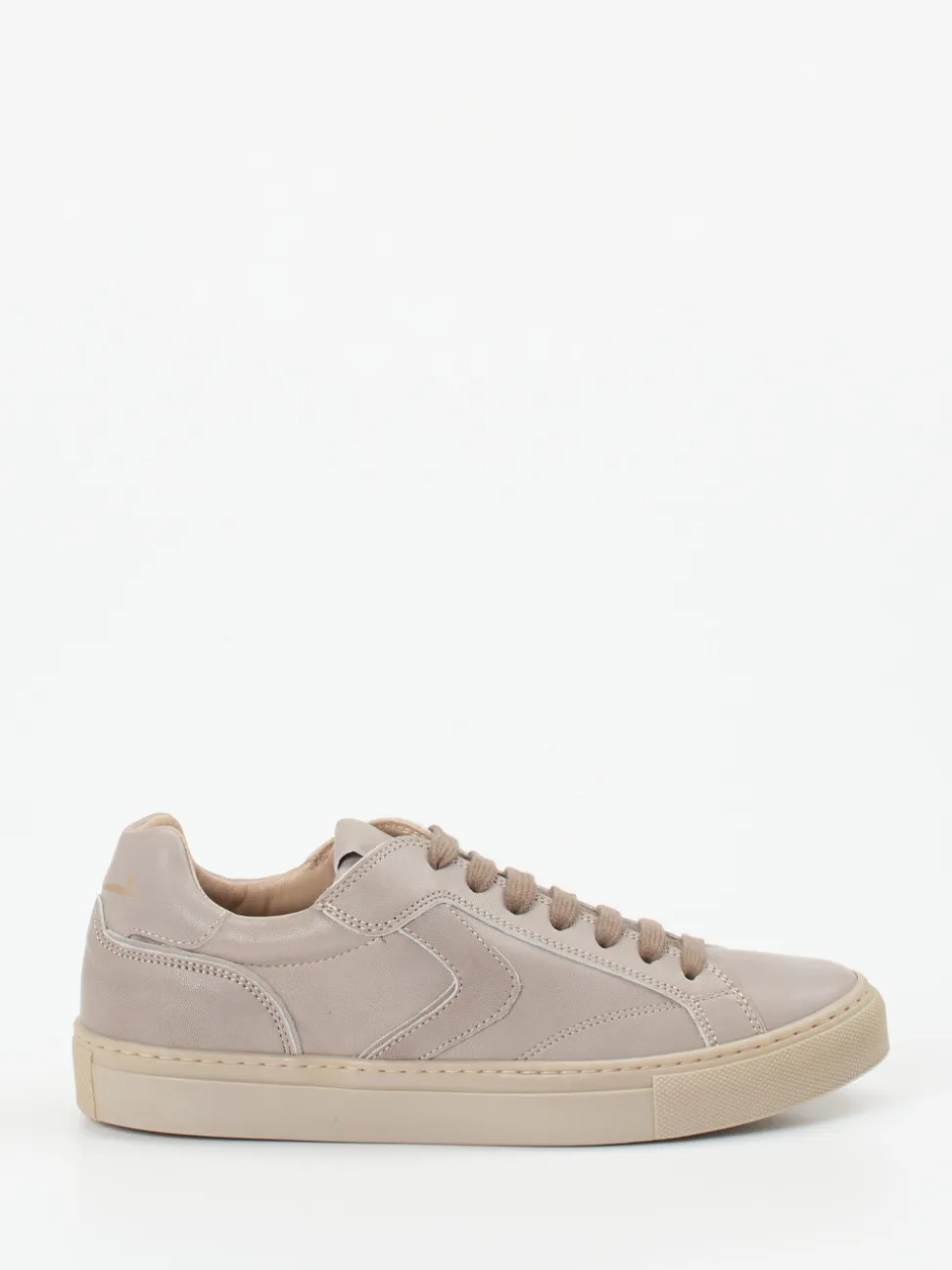 Voile Blanche – Sneaker aus Kalbleder in Taupe