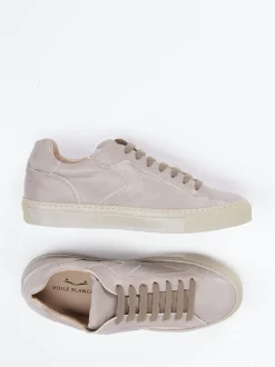 Voile Blanche – Sneaker aus Kalbleder in Taupe
