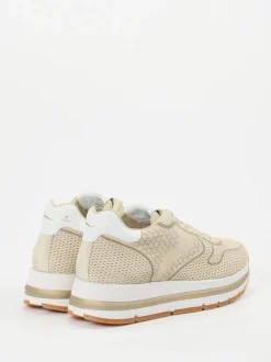 Voile Blanche – Sneaker aus Veloursleder Beige