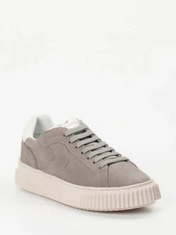 Voile Blanche – Sneaker aus Veloursleder grau