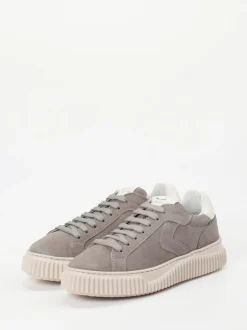 Voile Blanche – Sneaker aus Veloursleder grau