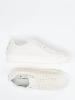 Voile Blanche – Sneaker aus Kalbleder Cremeweiß