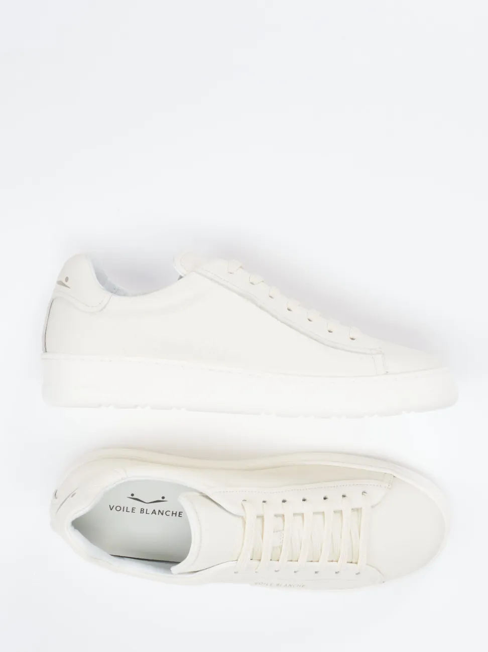 Voile Blanche – Sneaker aus Kalbleder Cremeweiß