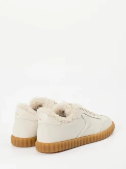 Voile Blanche – Sneaker aus Kalbleder cremeweiß
