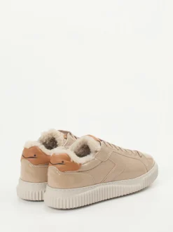 Voile Blanche – Sneaker aus Lackleder in Beige