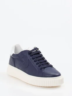 Voile Blanche – Sneaker aus Lammleder in Navy