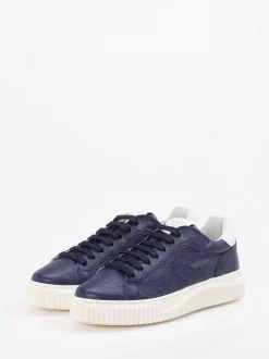 Voile Blanche – Sneaker aus Lammleder in Navy