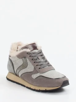 Voile Blanche – Winter-Sneaker aus Veloursleder grau