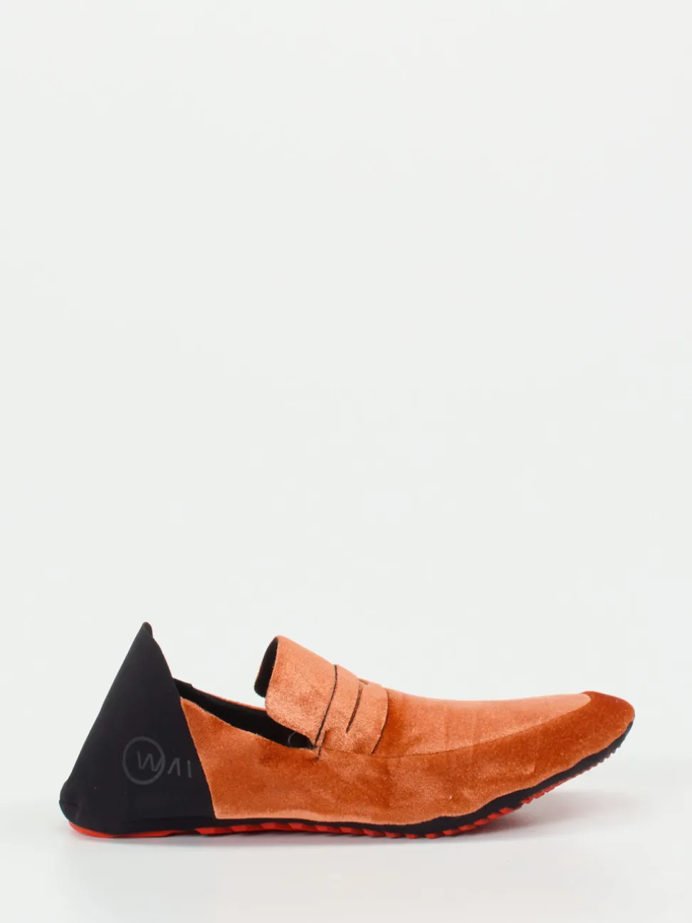 Wai – Loafer aus Textil in Kupferorange