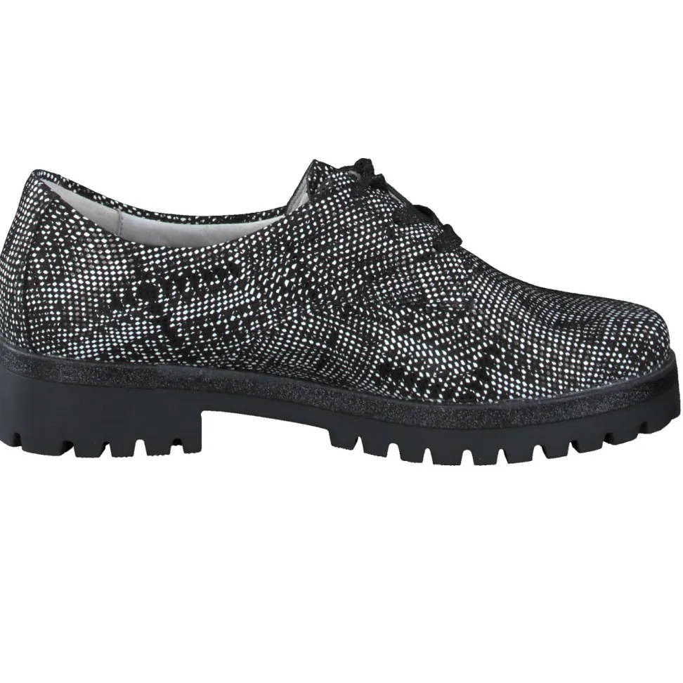Waldläufer – Derby-Schnürschuh aus Lackleder schwarz