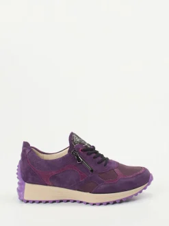 Waldläufer – Freizeitsneaker aus Veloursleder violett