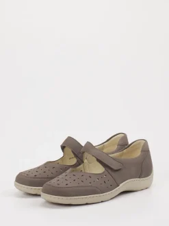 Waldläufer – Klettslipper aus Leder in Taupe