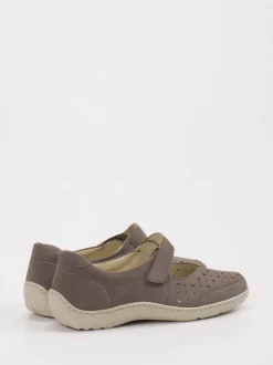 Waldläufer – Klettslipper aus Leder in Taupe