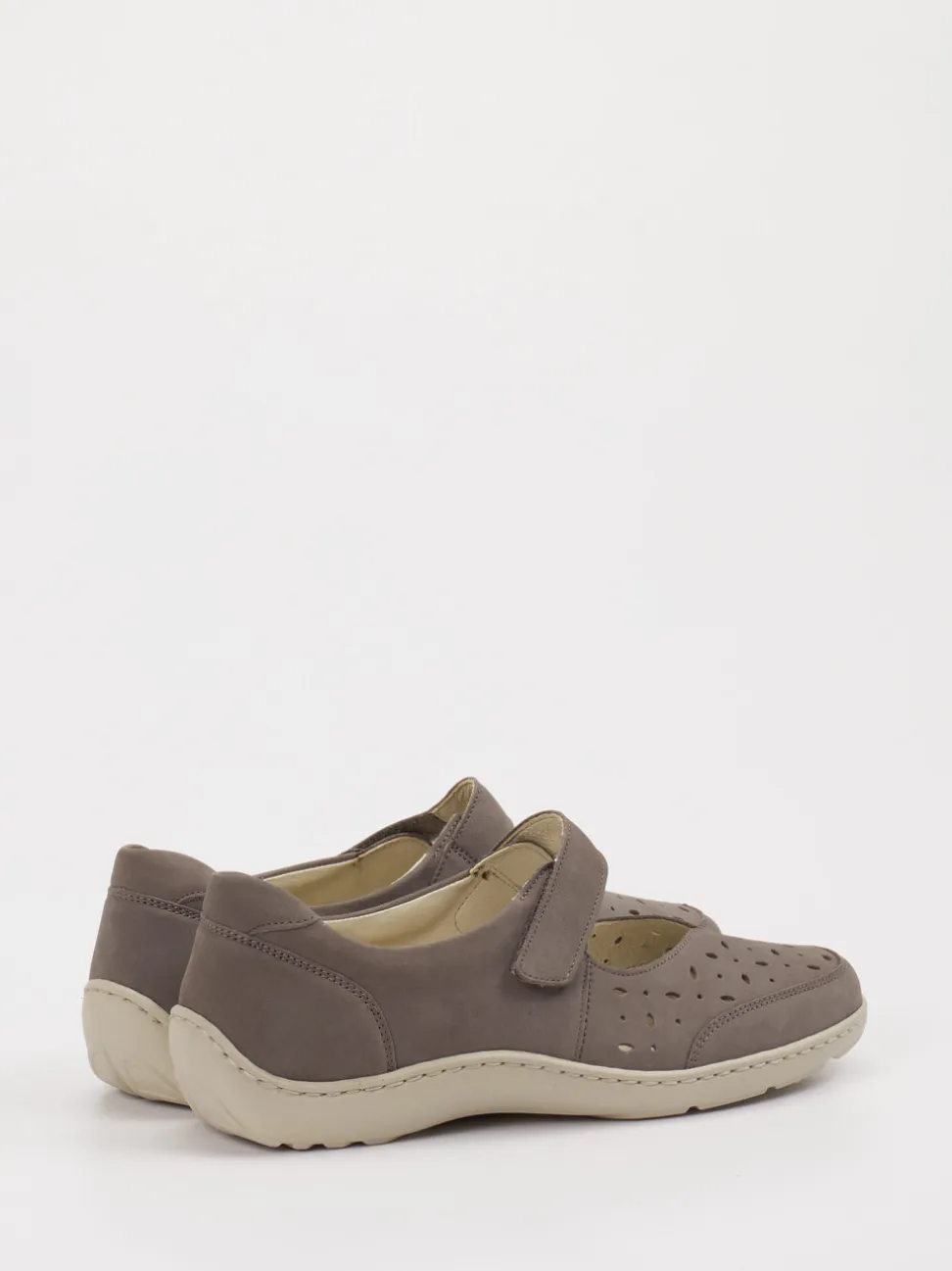 Waldläufer – Klettslipper aus Leder in Taupe
