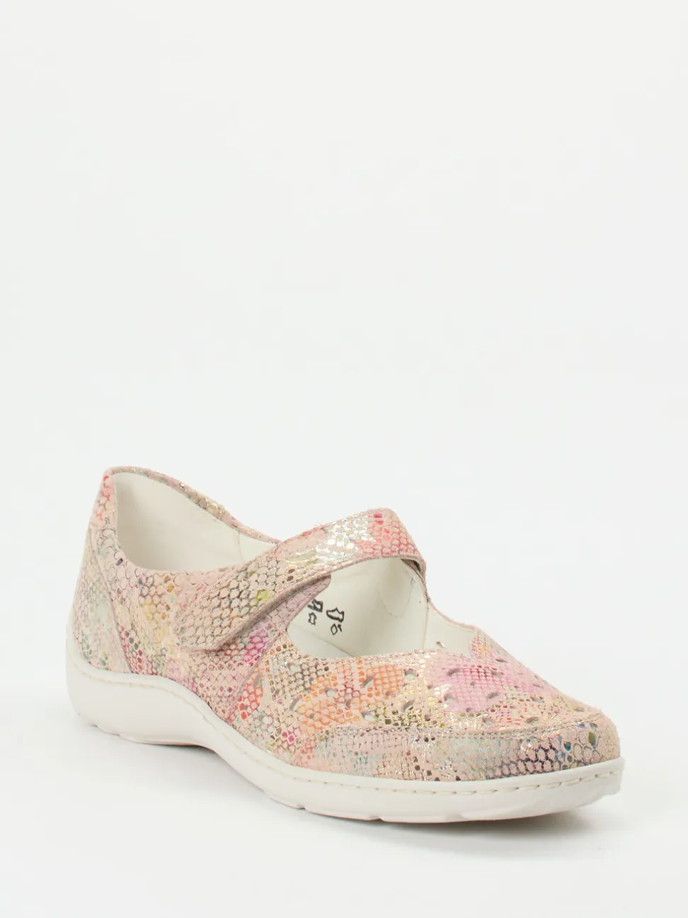 Waldläufer – Klettslipper aus geprägtem Leder multicolor