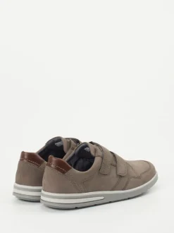 Waldläufer – Klettverschluss-Halbschuh aus Nubukleder taupe