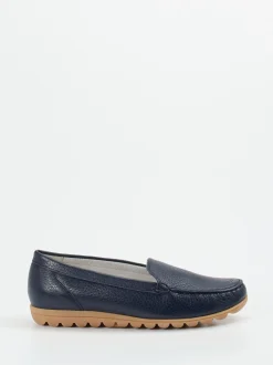Waldläufer – Komfort-Loafer aus Hirschleder blau