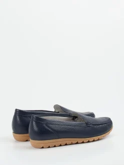 Waldläufer – Komfort-Loafer aus Hirschleder blau