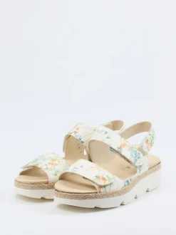Waldläufer – Komfort-Sandalen aus Leder mit Jutebesatz