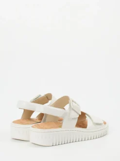 Waldläufer – Komfortsandale aus Kalbleder Offwhite