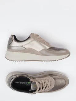 Waldläufer – Komfort-Sneaker aus Veloursleder Beige
