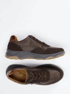 Waldläufer – Komfort-Sneaker aus Kalbleder dunkelbraun