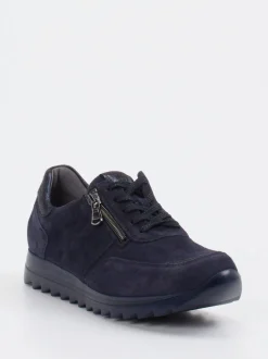 Waldläufer – Komfort-Sneaker aus Veloursleder Dunkelblau