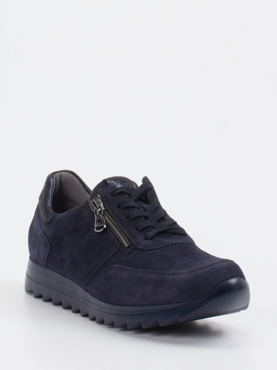 Waldläufer – Komfort-Sneaker aus Veloursleder Dunkelblau