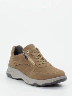 Waldläufer – Komfort-Sneaker aus Fettleder sandbraun