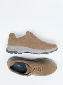 Waldläufer – Komfort-Sneaker aus Fettleder sandbraun