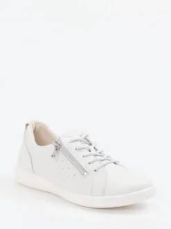 Waldläufer – Komfort-Sneaker aus Kalbleder Offwhite