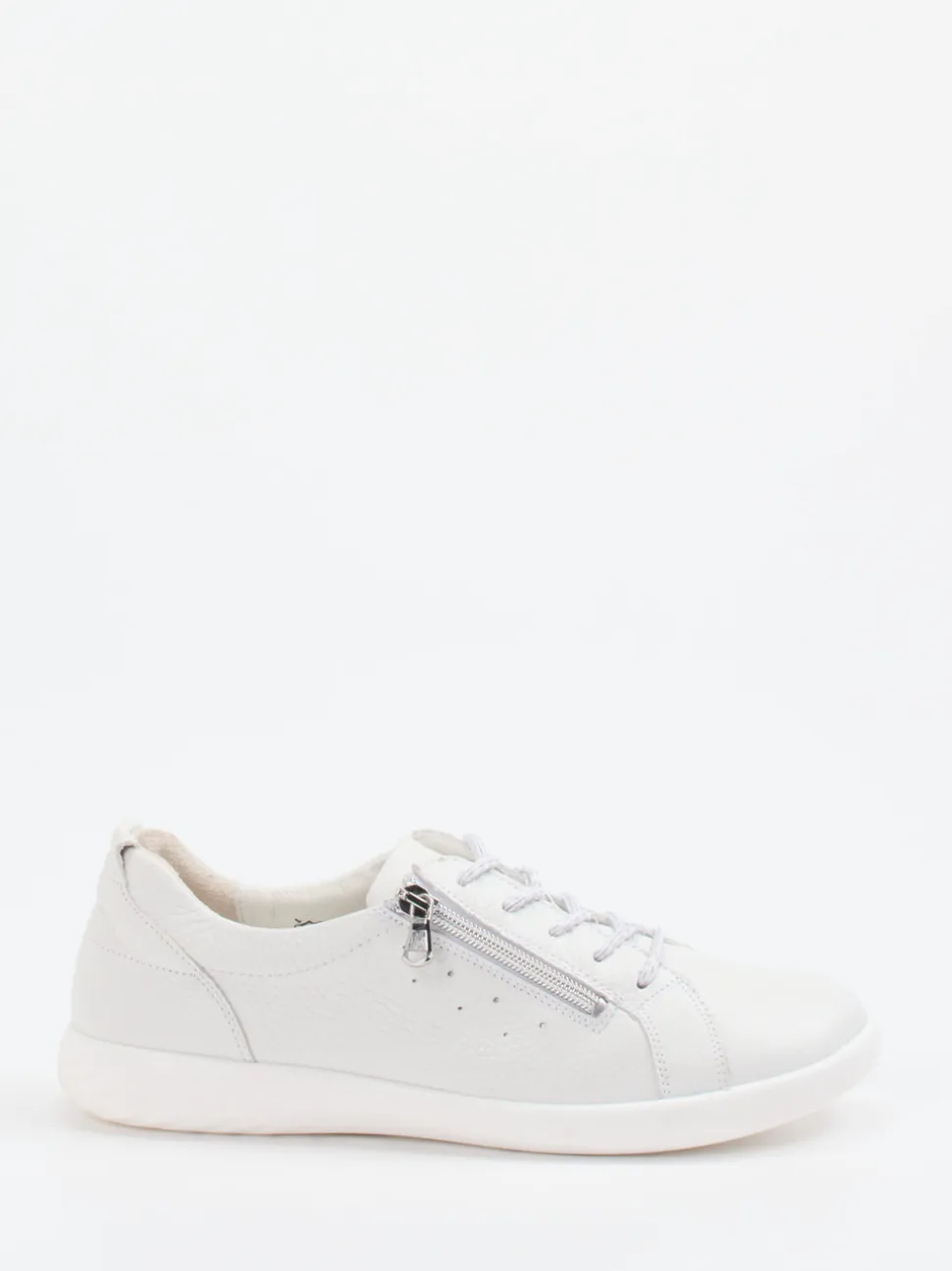 Waldläufer – Komfort-Sneaker aus Kalbleder Offwhite