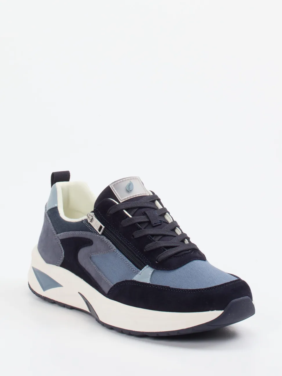 Waldläufer – Komfort-Sneaker aus Veloursleder blau