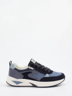 Waldläufer – Komfort-Sneaker aus Veloursleder blau