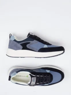 Waldläufer – Komfort-Sneaker aus Veloursleder blau