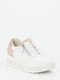 Waldläufer – Komfort-Sneaker aus Elchleder Weiß