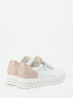Waldläufer – Komfort-Sneaker aus Elchleder Weiß