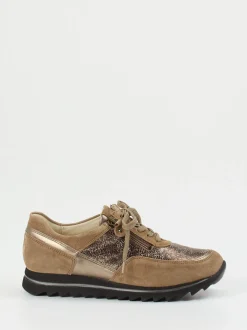 Waldläufer – Komfort-Sneaker aus Veloursleder Taupe