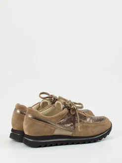 Waldläufer – Komfort-Sneaker aus Veloursleder Taupe