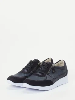 Waldläufer – Komfort-Sneaker aus Kalbleder Dunkelblau
