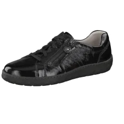 Waldläufer – Komfort-Sneaker aus Lackleder schwarz