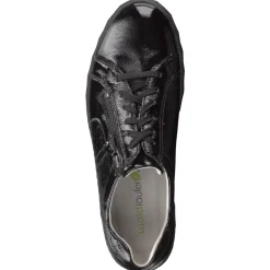 Waldläufer – Komfort-Sneaker aus Lackleder schwarz