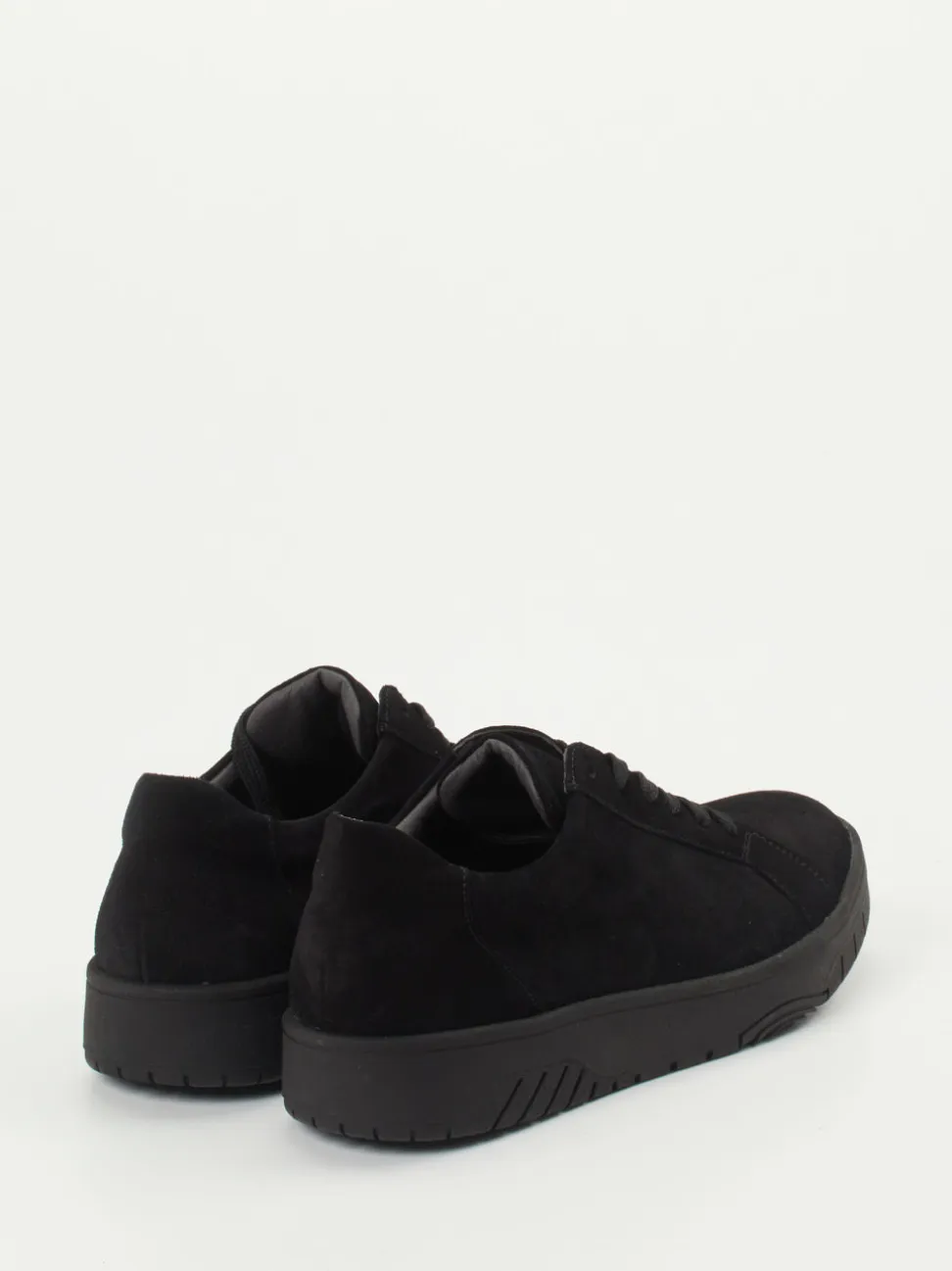 Waldläufer – Komfort-Sneaker aus Veloursleder schwarz