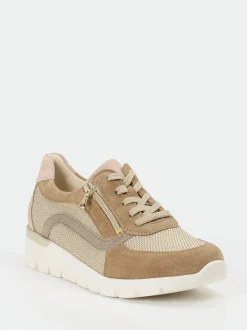 Waldläufer – Komfort-Sneaker aus Veloursleder beige