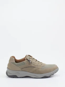 Waldläufer – Komfort-Sneaker aus Kalbleder und Mesh beige