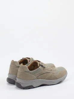 Waldläufer – Komfort-Sneaker aus Kalbleder und Mesh beige